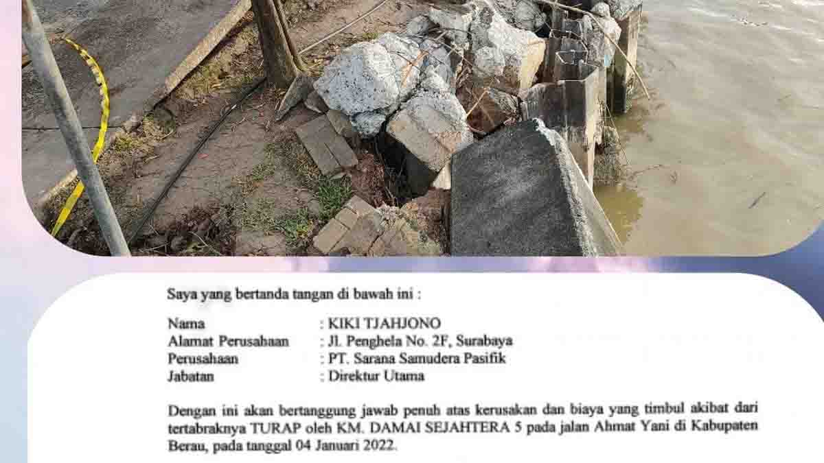 Hotman Pastikan Turap Diperbaiki Pihak Pemilik Kapal KM Damai Sejahtera 5