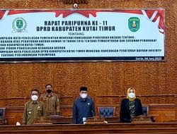 DPRD Kutim Gelar Rapat Paripurna Ke-11, Penyampaian Nota Penjelasan Pemerintah dan Inisiatif DPRD Tentang Perlindungan Perempuan » Berita Kutim