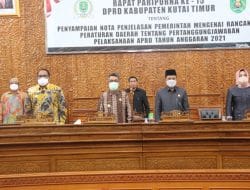 DPRD Kutim Gelar Paripurna Ke-15, Penjelasan Raperda Pertanggungjawaban APBD Tahun 2021, Realisasi Pendapatan Daerah Capai Rp 3,11 Triliun » Berita Kutim