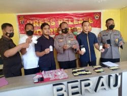 Polres Berau Tangkap Pembobolan Counter Hp Lewat CCTV