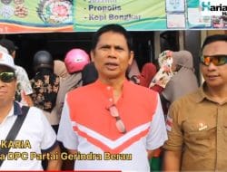 Gerindra,adakan Bazar Beras murah guna pemulihan perekonomian pasca covid-19