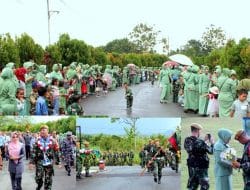 Sambut 550 Satgas Pengamanan Perbatasan RI-Malaysia Yonarmed 18/Komposit, Bupati Apresiasi Capaian Yonarmed Di Perbatasan