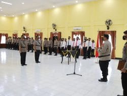 Kapolres Berau Pimpin Sertijab Kapolsek Gunung Tabur