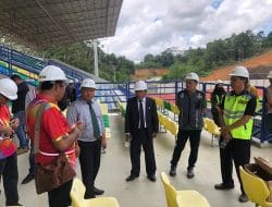 Jelang Porprov Wakil Bupati Berau Tinjau Kondisi Pembangunan Stadion Mini Olimpic Teluk Bayur, Begini Progresnya!!