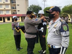 Polres Berau Gelar Apel Operasi Zebra Mahakam 2022, Ini 7 Sasaran Prioritas Penindakan Dilapangan!!!