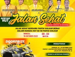 DPD Partai Golkar Berau Akan Adakan Jalan Sehat Pada 16 Oktober, Doorprize Utama Sepeda Motor