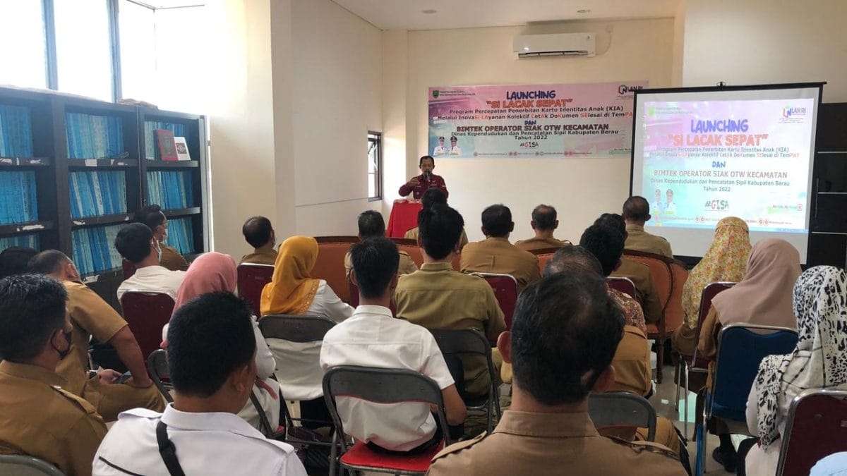 Tingkatkan Pelayanan, Disdukcapil Berau Launching Aplikasi Si Lacak Cepat Dan Gelar Bimtek Operator SIAK Otw Kecamatan