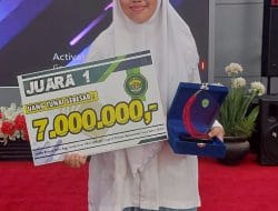 Zahra, Pelajar Berau Ini Dua Kali Juara Tingkat Kaltim