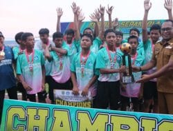 Taklukkan Kongbeng, Sangatta Utara Keluar Sebagai Juara Festival Bola Merdeka Belajar Jenjang SMP