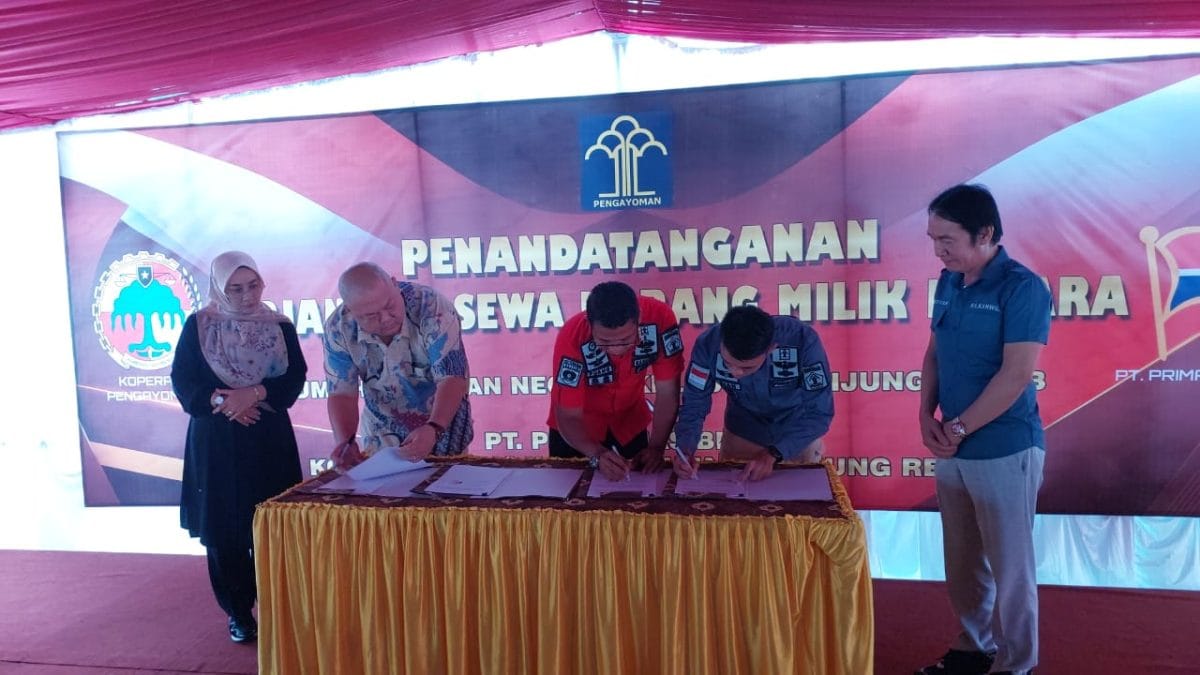 PT Prima Mas Berau Tanda Tangan Sewa Lahan Eks Rutan Tanjung Redeb