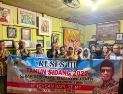 Menggelar Reses Di 5 Tempat, Daeng Iccang Pastikan Akan Realisasikan di Tahun 2023 mendatang