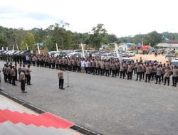 700 Personel TNI POLRI Gabungan Amankan Penutupan Porprov VII Kaltim di Berau