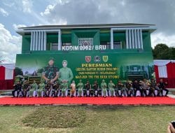 Pangdam TNI Tri Budi Utomo Resmikan Pembangunan Kantor Makodim 0902/BRU