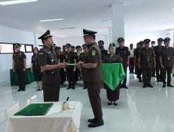 Kejaksaan Negeri Berau Gelar Pelantikan dan Serah Terima Jabatan Kepala Seksi Intelijen