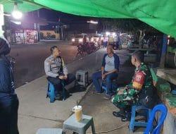 Ciptakan Suasana Kondusif, Bhabinkamtibmas Tanjung Redeb Sambangi PKL