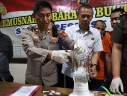Polres Berau Musnahkan 22,39 Gram Narkoba Jenis Sabu
