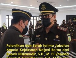 Pelantikan dan Sertijab Kepala Kejaksaan Negeri Berau di Gelar di Kejaksaan Tinggi Kaltim