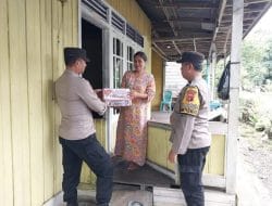 Bantuan Kemanusiaan Untuk Negeri, Polsek Teluk Bayur Berikan Bantuan Kepada Masyarakat Yang Tidak Mampu