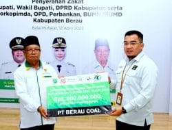 PT Berau Coal Dukung Pemkab Berau Melalui Komitmen Zakat dan Pembangunan Rumah Layak Huni, Serahkan Zakat Rp 1,5 Miliar Ke Baznas