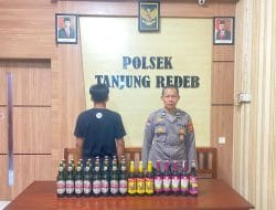 Jual Miras, Pria Ini Kini di Amankan Polsek Tanjung Redeb