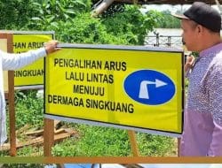 Wabup Gamalis Tinjau Kesiapan Perbaikan Jembatan Sambaliung Begini Kesiapannya!!
