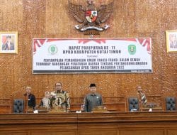 Rapat Paripurna ke 10, Rizali Hadi Apresiasi DPRD Kutim