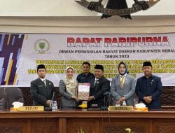 DPRD Gelar Paripurna Penyampaian Raperda Pelaksanaan Pertanggungjawaban Pelaksanaan APBD 2022 dan Penyampaian Delapan Raperda