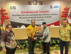 Kades Makmur Jaya Apresiasi Bimtek Peningkatan Kapasitas Kepala Desa Gelaran DPMDes Kutim