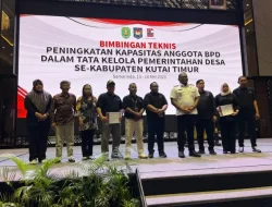 Pemkab Kutim Gelar Bimtek Peningkatan Kapasitas Anggota BPD