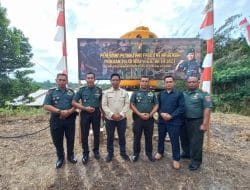 TNI AD Manunggal, Berikan Fasilitas Air Bersih Kampung Labanan Makmur