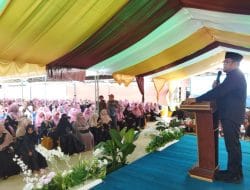 Kasmidi Bulang dan Tirah Satriani Hadiri Halal Bihalal Majelis Taklim Akbar An-Nisa