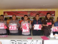Polres Berau Musnahkan 96,02 Gram Sabu dari 10 Perkara Narkoba