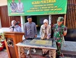 Dandim 0902/BRU Resmikan Rehab Bangunan Sekolah TK Kartika V-13 Berau