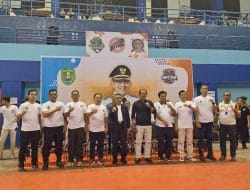 Bupati Kutim Resmikan Acara Turnamen Bola Voli Bupati Cup 2023