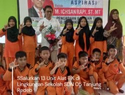 Salurkan 13 Unit Alat TIK di Lingkungan Sekolah SDN 05 Tanjung Redeb