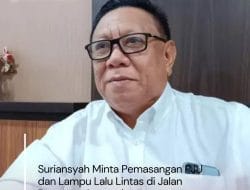 Suriansyah Minta Pemasangan PJU dan Lampu Lalu Lintas di Jalan Pangeran Antasari