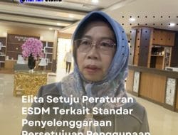 Elita Setuju Peraturan ESDM Terkait Standar Penyelenggaraan Persetujuan Penggunaan Air Tanah