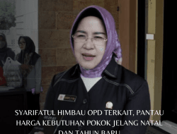 Syarifatul Himbau OPD Terkait, Pantau Harga Kebutuhan Pokok Jelang Natal dan Tahun Baru