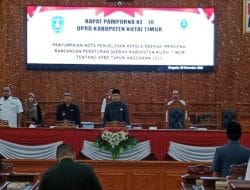 DPRD Kutim Gelar Rapat Paripurna ke-10 Tentang Penyampaian Nota Penjelasan Kepala Daerah Terhadap RAPBD Kutim TA 2024