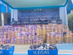 Bea Cukai Kutim Rampas Barang Ilegal Senilai Rp1.4 Miliar dan Sosialisasikan Aturan Cukai