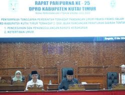 DPRD Kutim Gelar Rapat Paripurna ke-25 Bahas Dua Raperda Penting