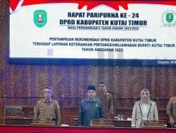 DPRD Kutim Gelar Rapat Paripurna ke-24 Bahas Rekomendasi LKPJ Bupati TA 2023