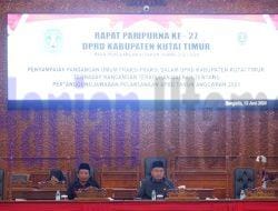 Rapat Paripurna Ke-27 DPRD Kutim: Fraksi-Fraksi Sampaikan Pandangan Umum terhadap Raperda Pertanggungjawaban APBD