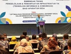 Diskominfo Staper Kutim Gelar Bimtek Pengelolaan dan Pemanfaatan Infrastruktur TIK Aparatur Desa