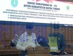 Pemerintah Apresiasi Dukungan DPRD Kutim terkait Persetujuan Dua Raperda