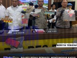 Polres Berau Berhasil Mengungkap Kasus Pencurian yang Resahkan Sejumlah Toko