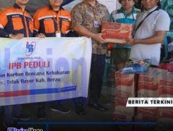 IPB Salurkan Bantuan untuk Korban Kebakaran di Sungai Kuyang