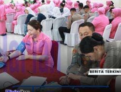 Polres Berau Gelar Bakti Kesehatan Donor Darah Peringati Hari Kesatuan Gerak Bhayangkari Ke-72