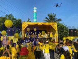 Ribuan Peserta Meriahkan Hut Golkar ke-60 Di Kabupaten Berau.