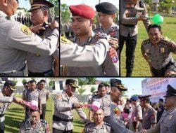 35 Personel Polres Berau Naik Pangkat